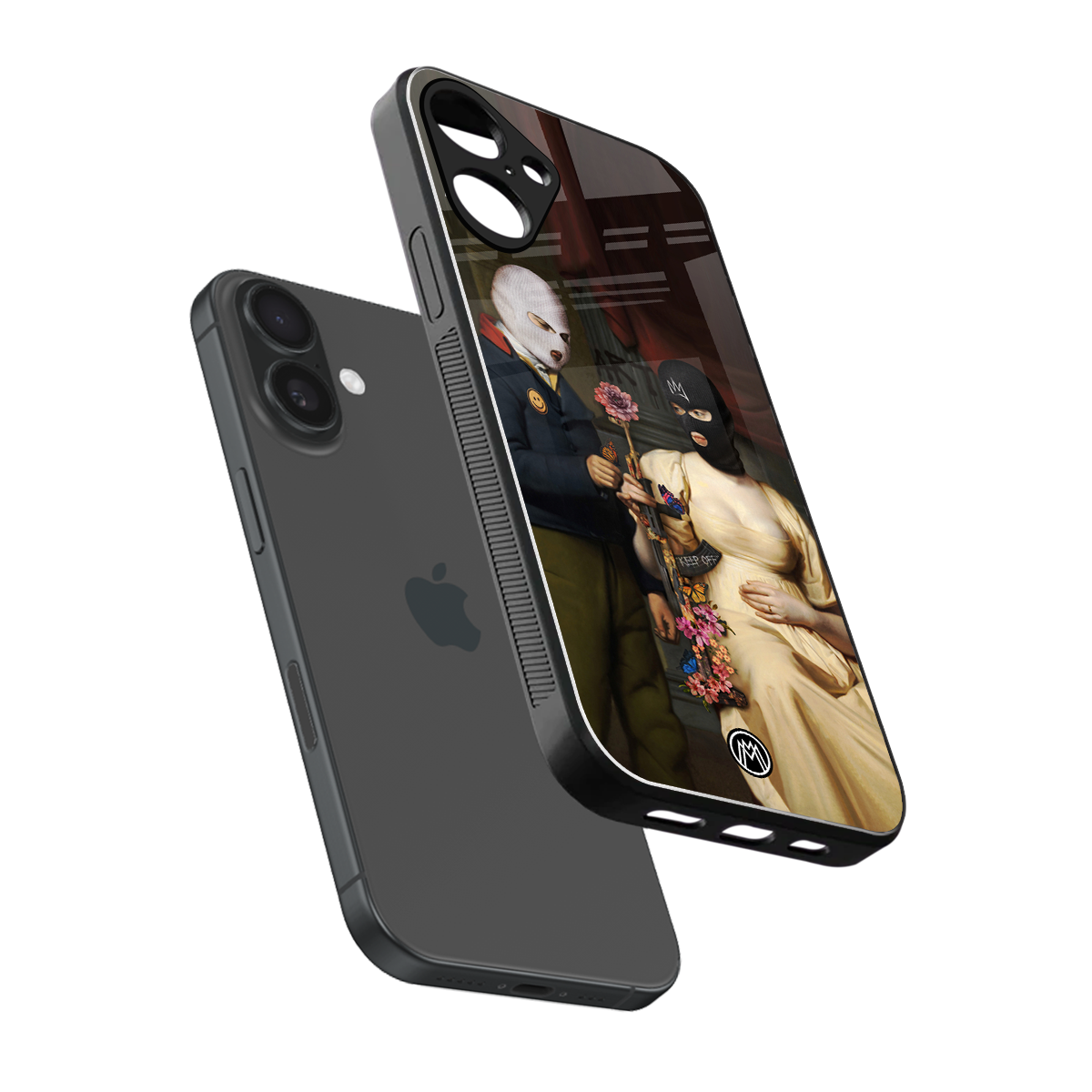 keep off back phone cover | glass case for iphone 16 plus