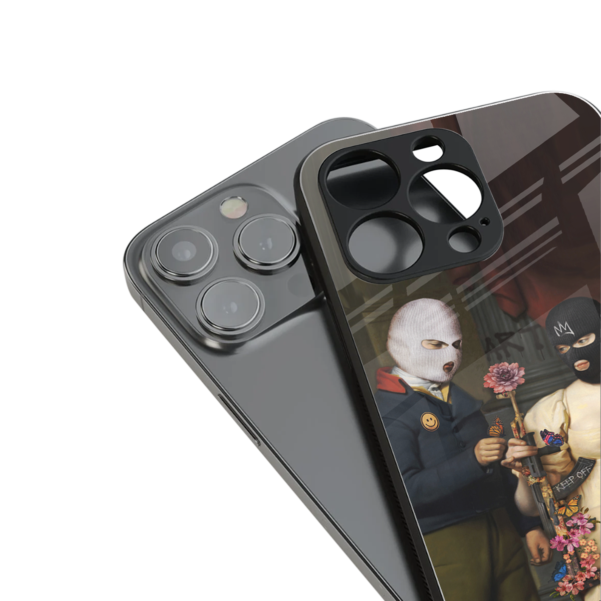 keep off back phone cover | glass case for iphone 16 pro max