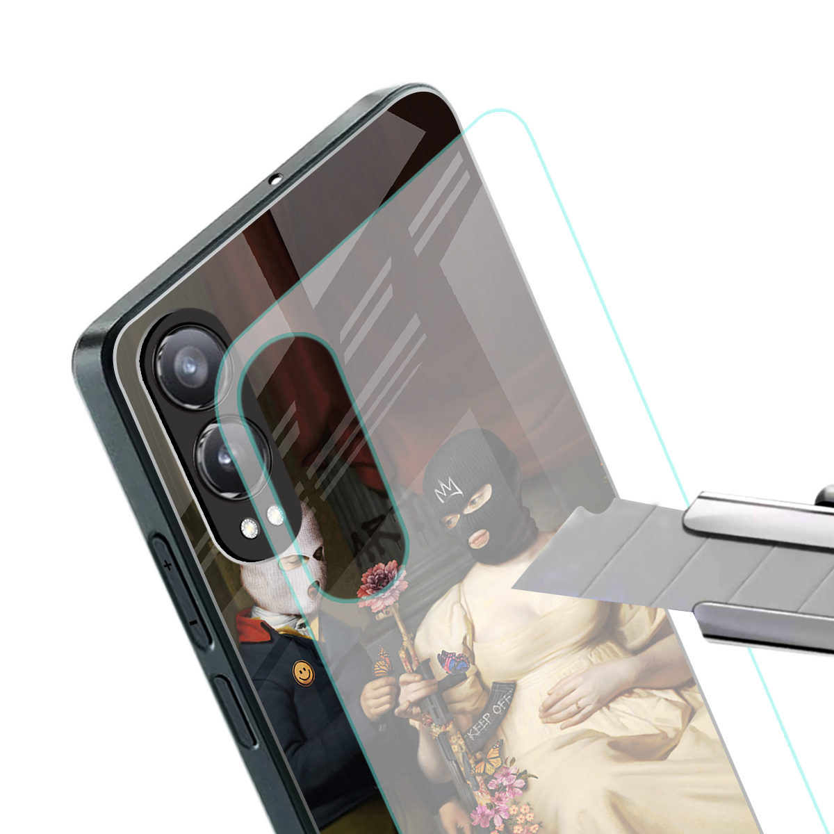 keep off back phone cover | glass case for oneplus nord ce 4 lite