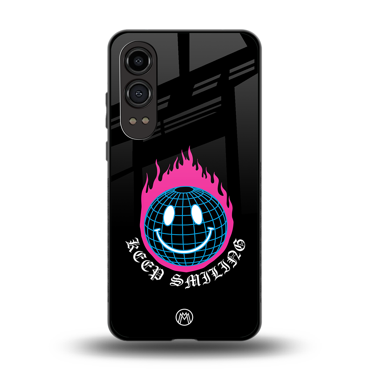 keep smiling back phone cover | glass case for oneplus nord ce 4 lite