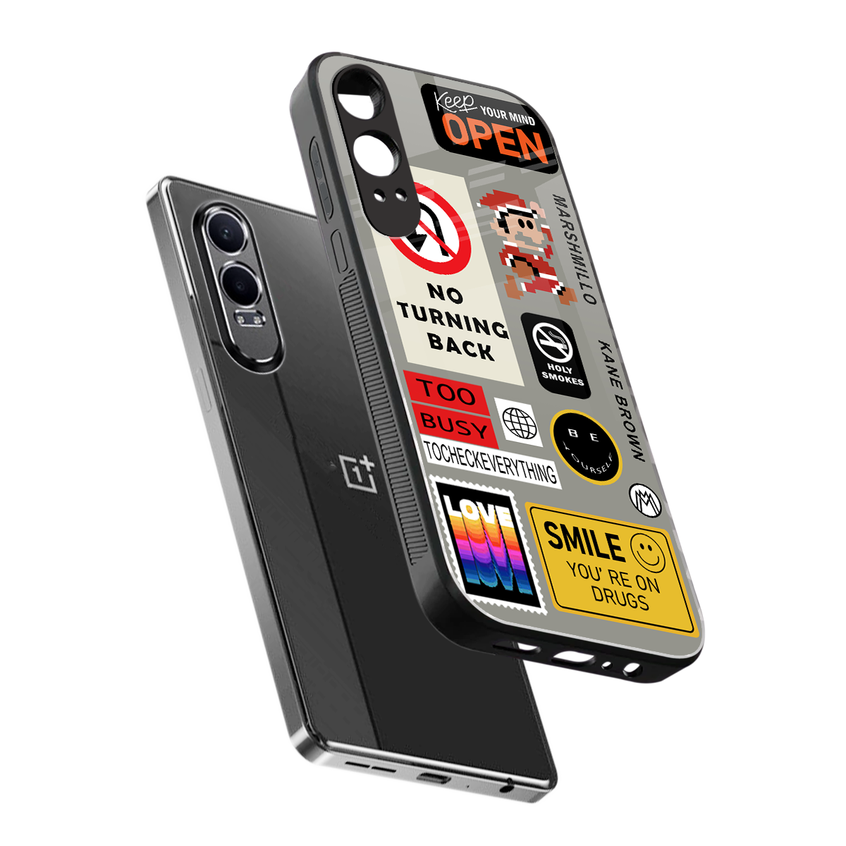 keep your mind open back phone cover | glass case for oneplus nord ce 4 lite