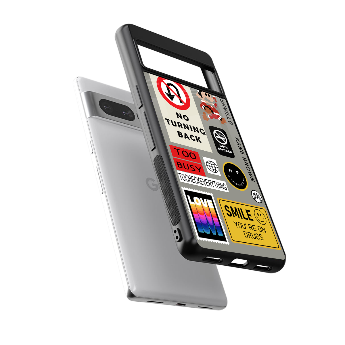 keep your mind open back phone cover | glass case for google pixel 7 pro