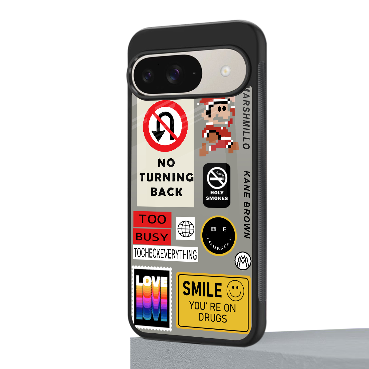 keep your mind open back phone cover | glass case for google pixel 9