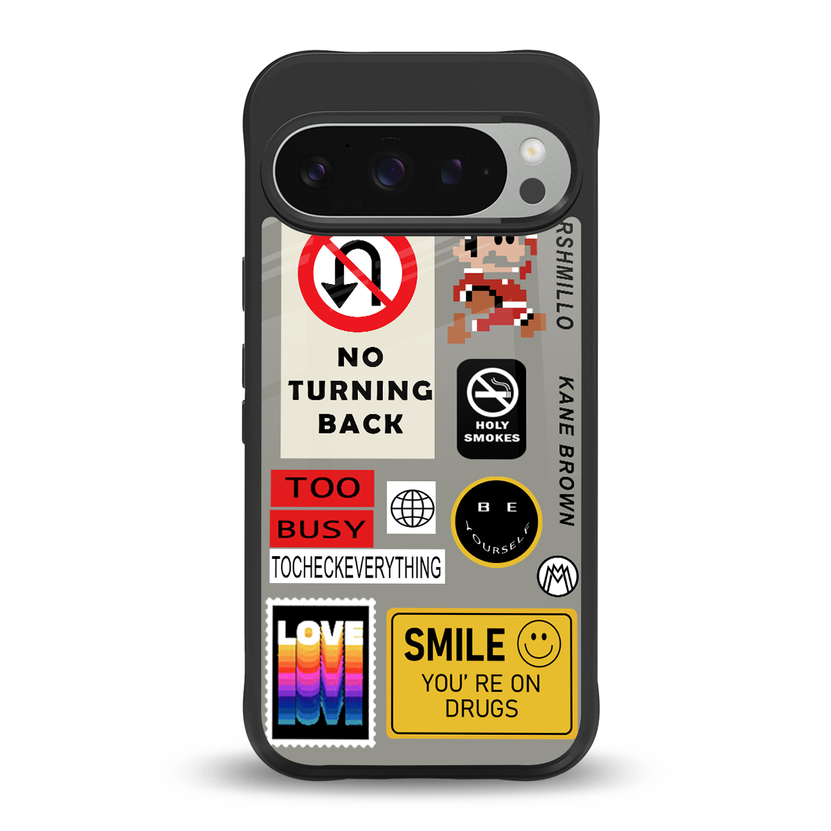 keep your mind open back phone cover | glass case for google pixel 9 pro