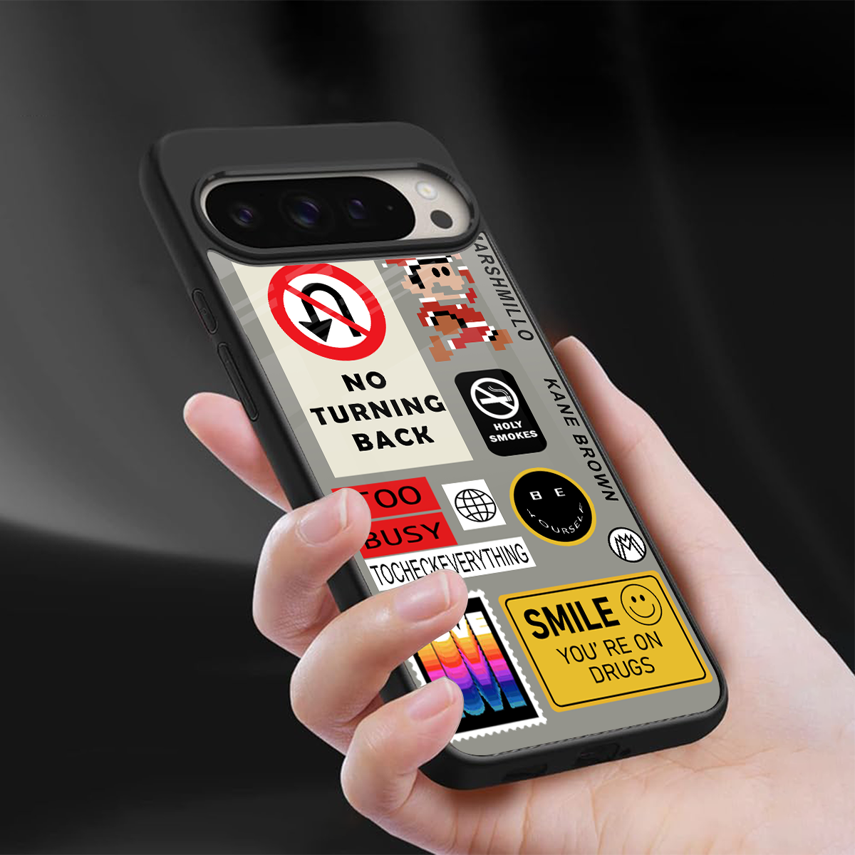 keep your mind open back phone cover | glass case for google pixel 9 pro