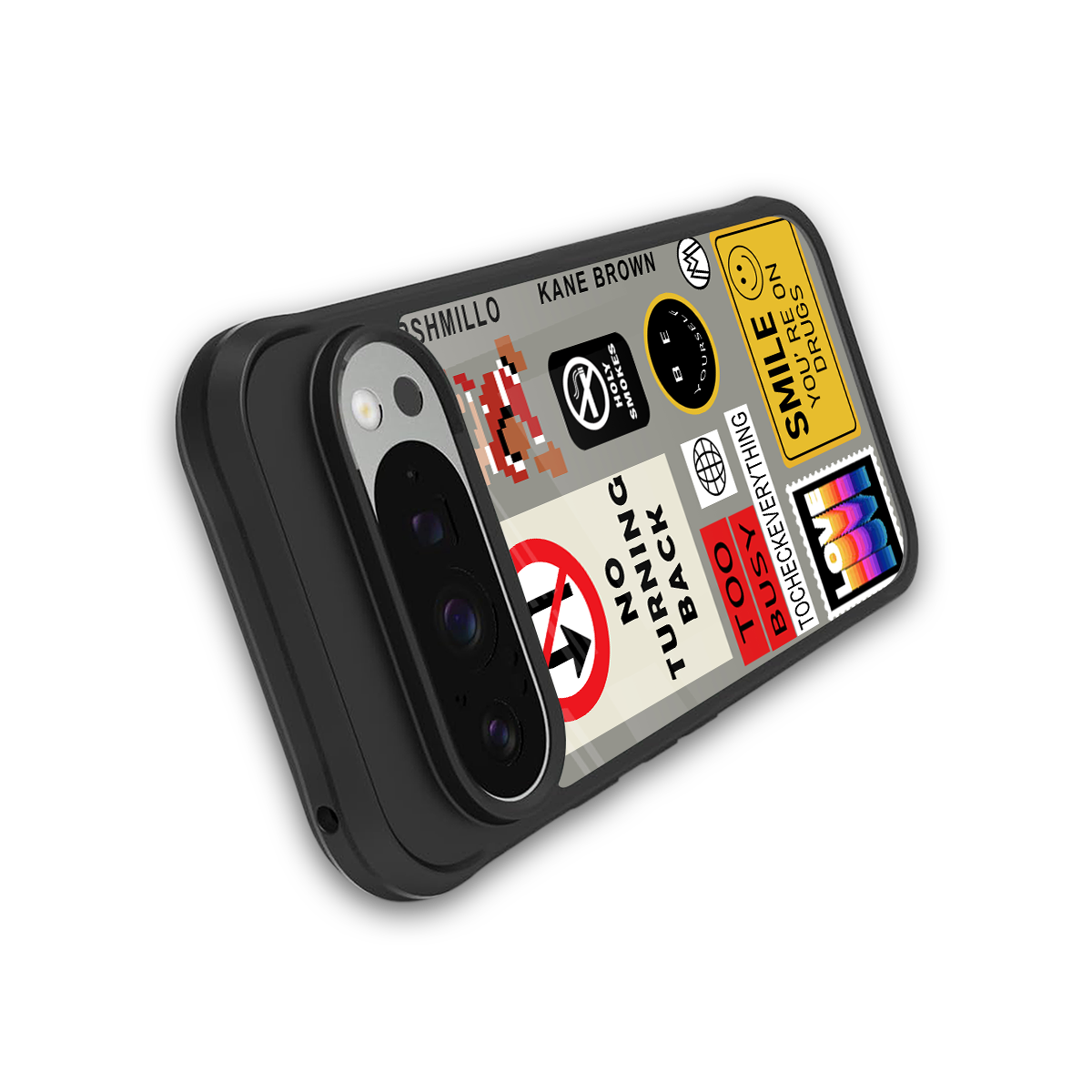 keep your mind open back phone cover | glass case for google pixel 9 pro