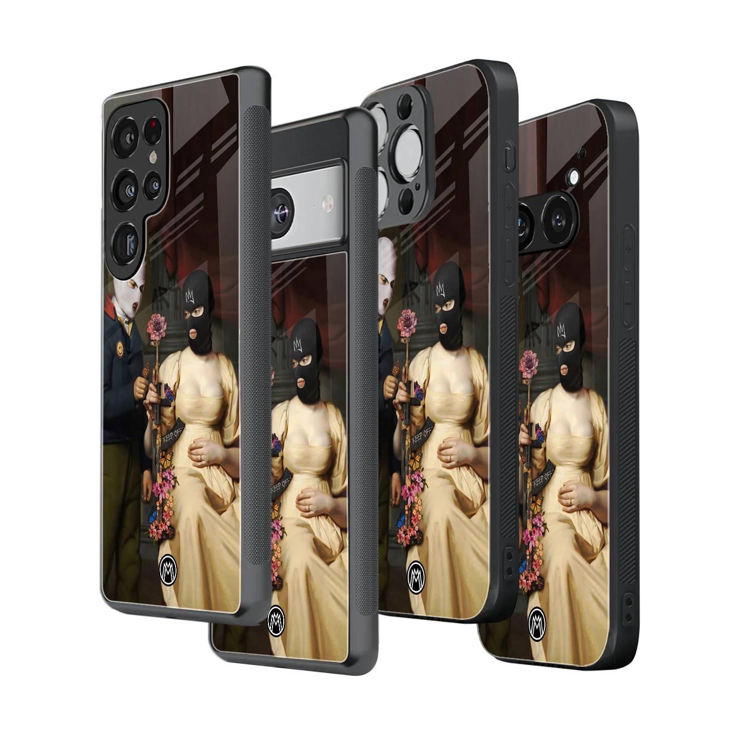 Stylish Glass Back Case for All Smartphones โ iPhone, Samsung, OnePlus, Pixel, Redmi, Oppo, Vivo, Motorola