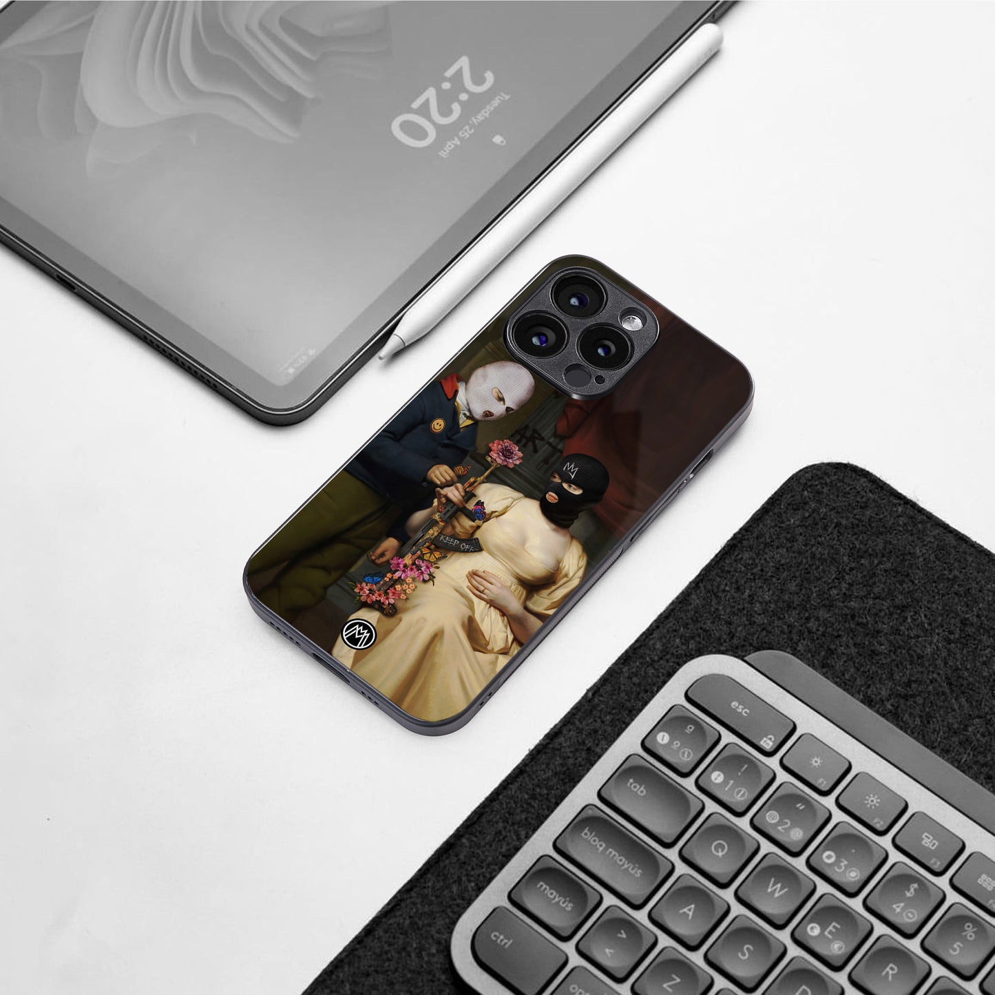 keep off back phone cover | glass case for iphone 16 pro max