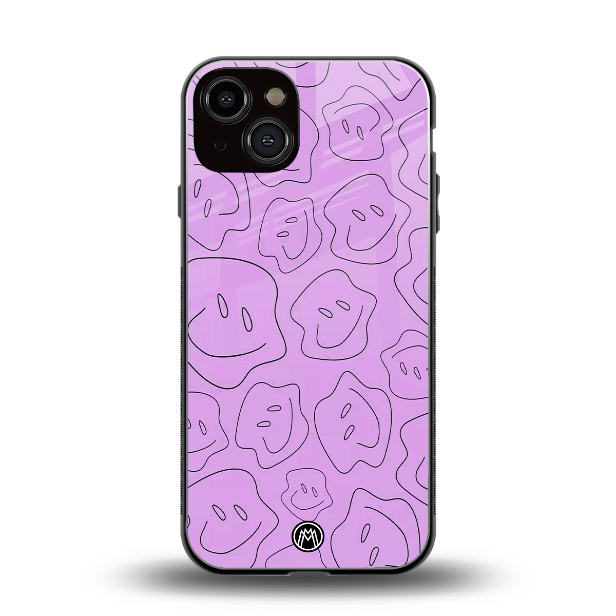 kinda sad kinda happy back phone cover | glass case for iphone 13