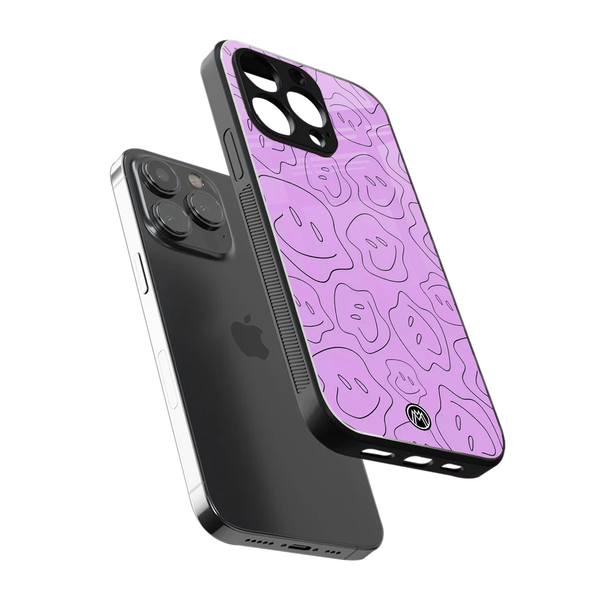 kinda sad kinda happy back phone cover | glass case for iphone 15 pro max