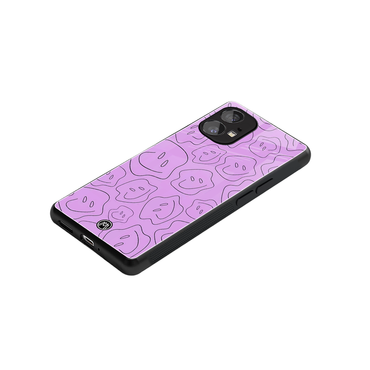 kinda sad kinda happy back phone cover | glass case for nothing phone 1