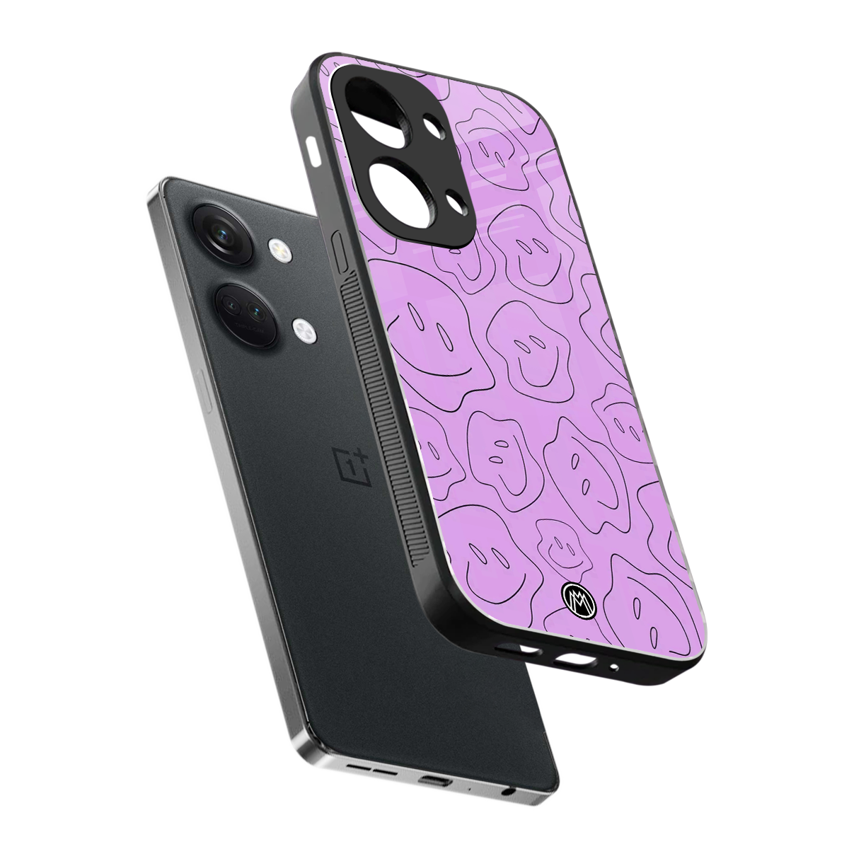 kinda sad kinda happy back phone cover | glass case for oneplus nord 3