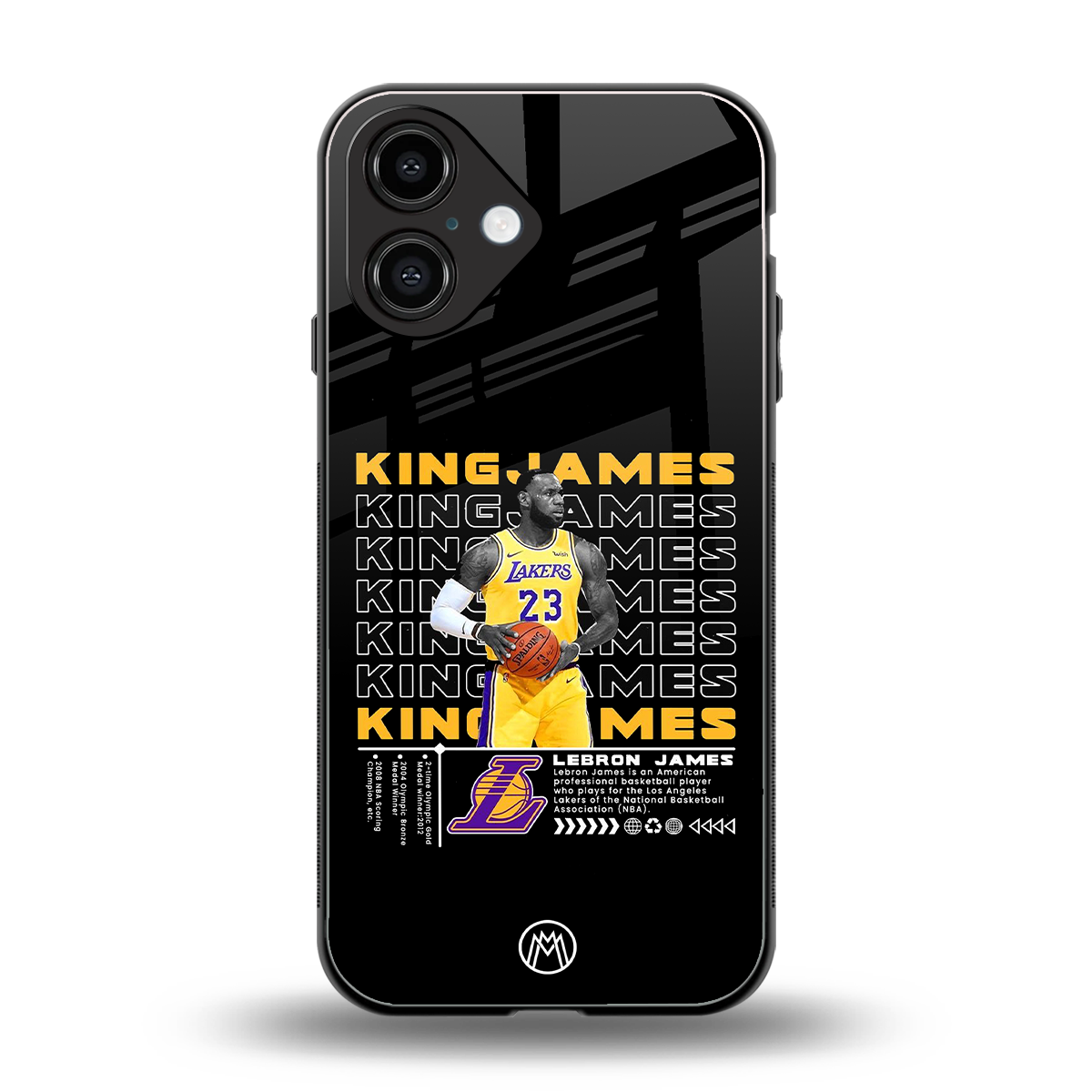 king james back phone cover | glass case for iphone 16