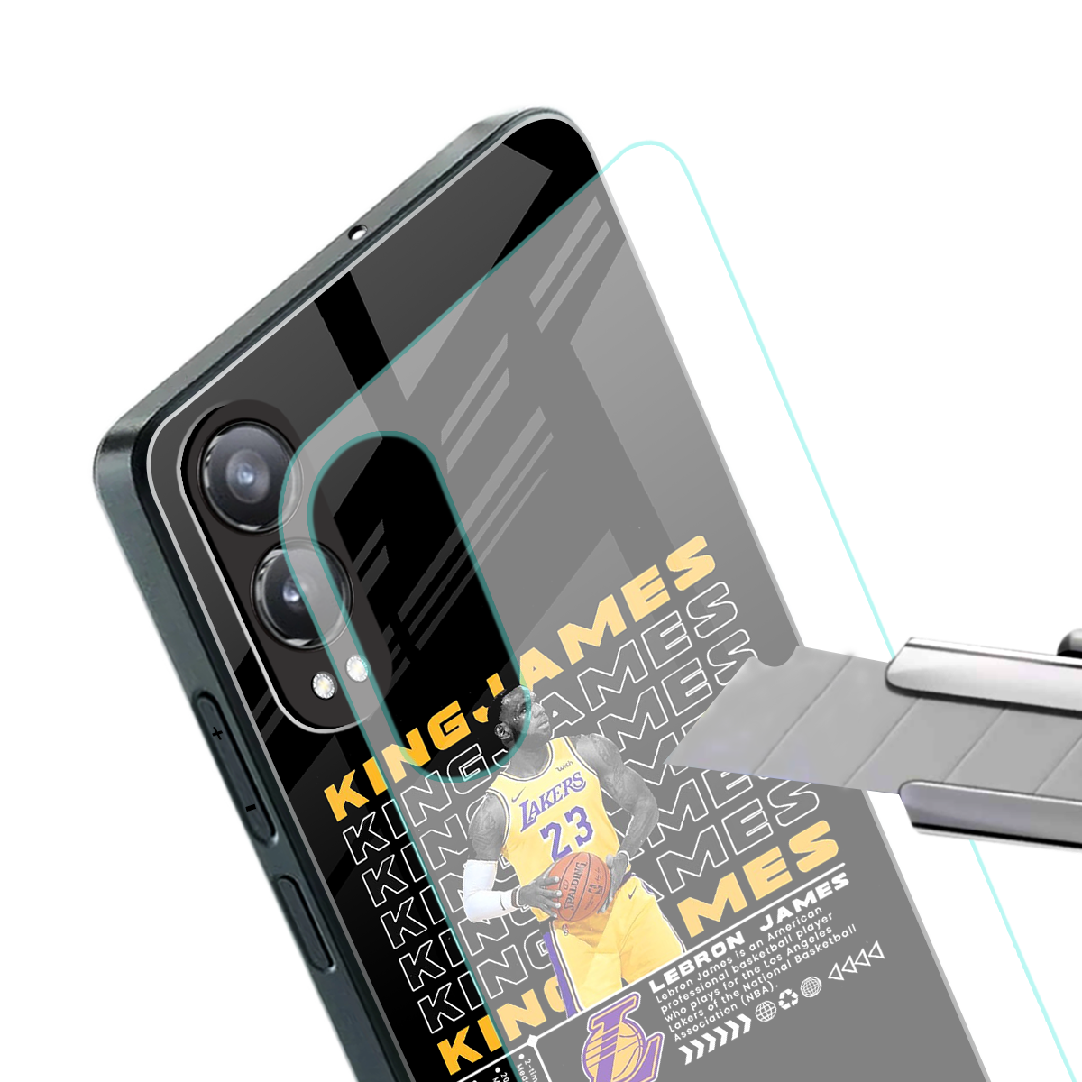 king james back phone cover | glass case for oneplus nord ce 4 lite