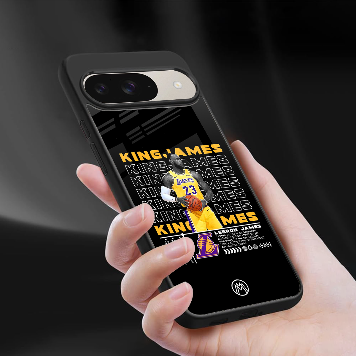 king james back phone cover | glass case for google pixel 9