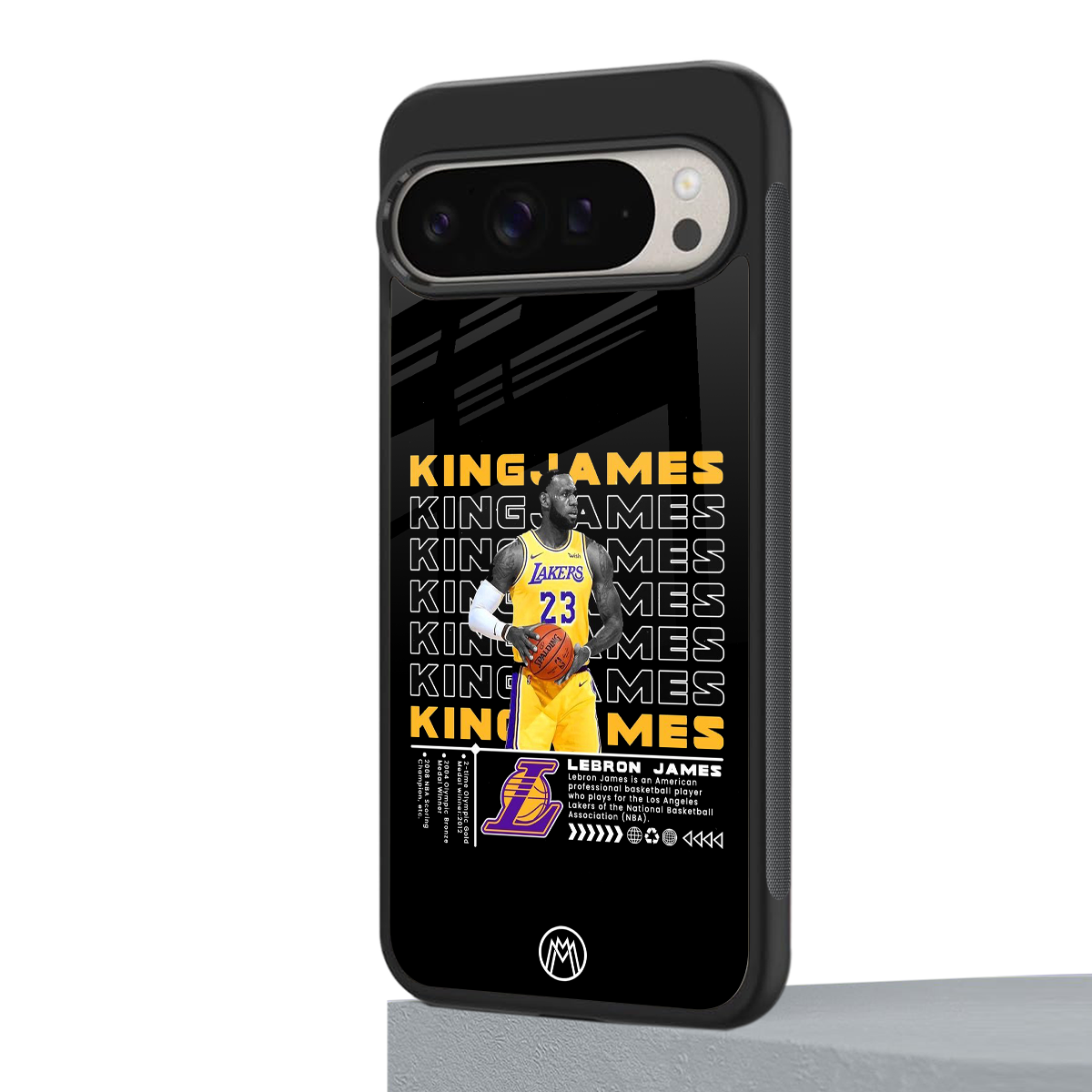 king james back phone cover | glass case for google pixel 9 pro