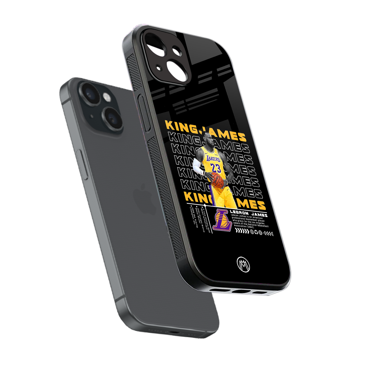 king james back phone cover | glass case for iphone 15