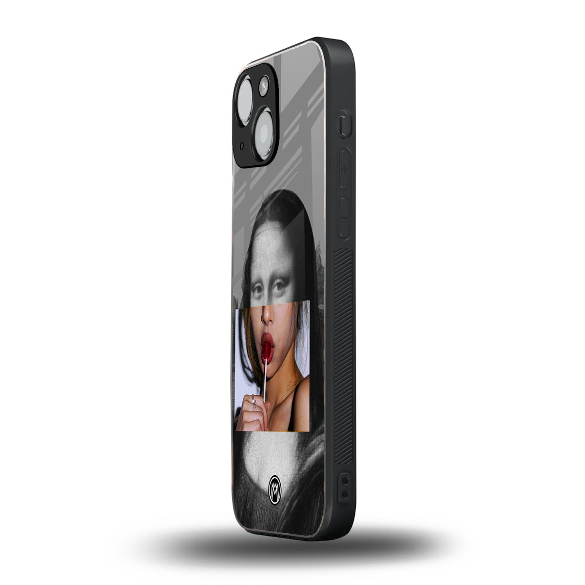 la mona lisa back phone cover | glass case for iphone 13 mini