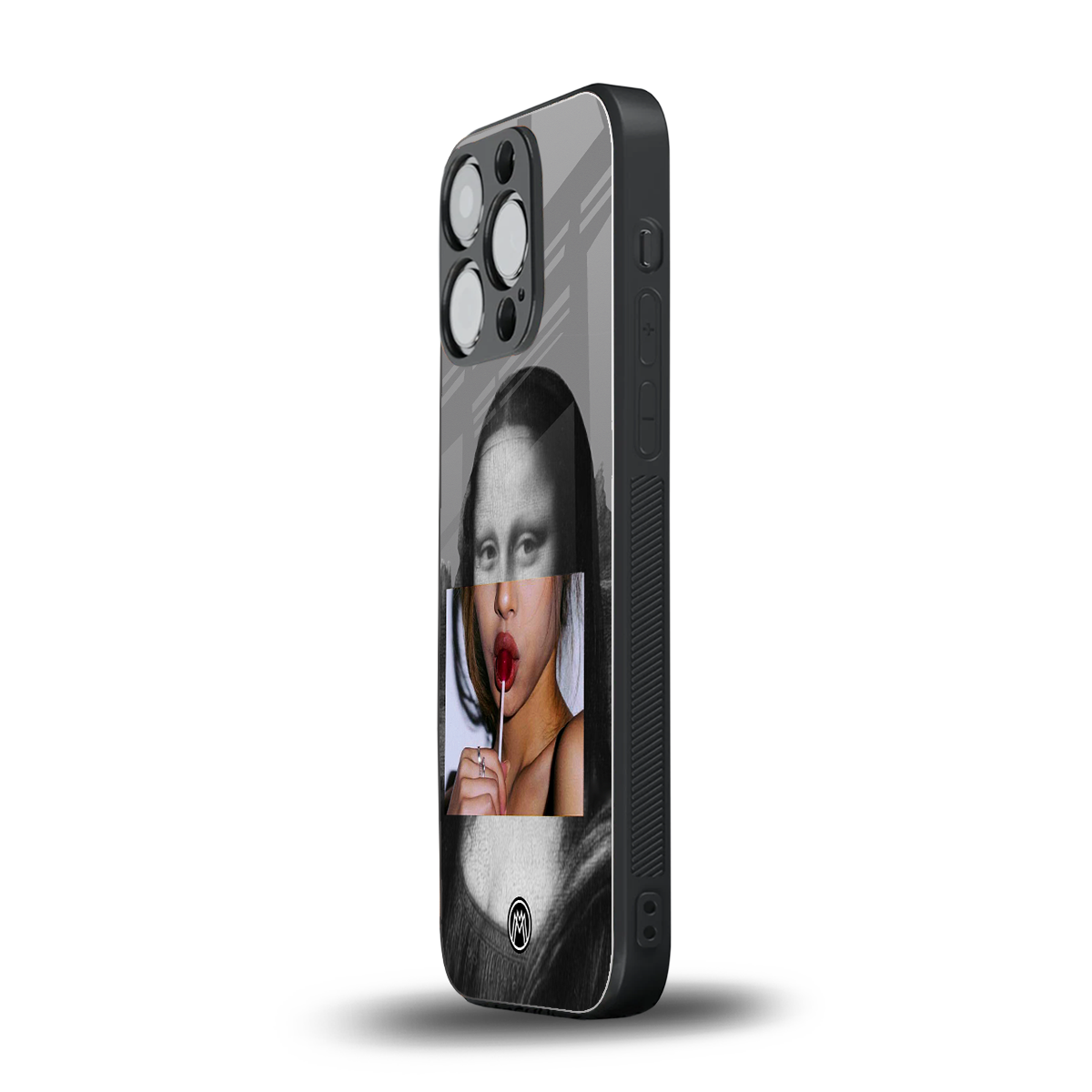 la mona lisa back phone cover | glass case for iphone 14 pro