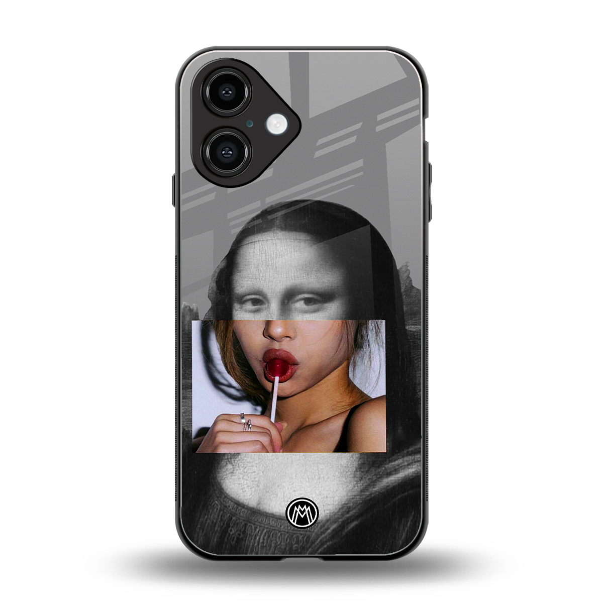 la mona lisa back phone cover | glass case for iphone 16
