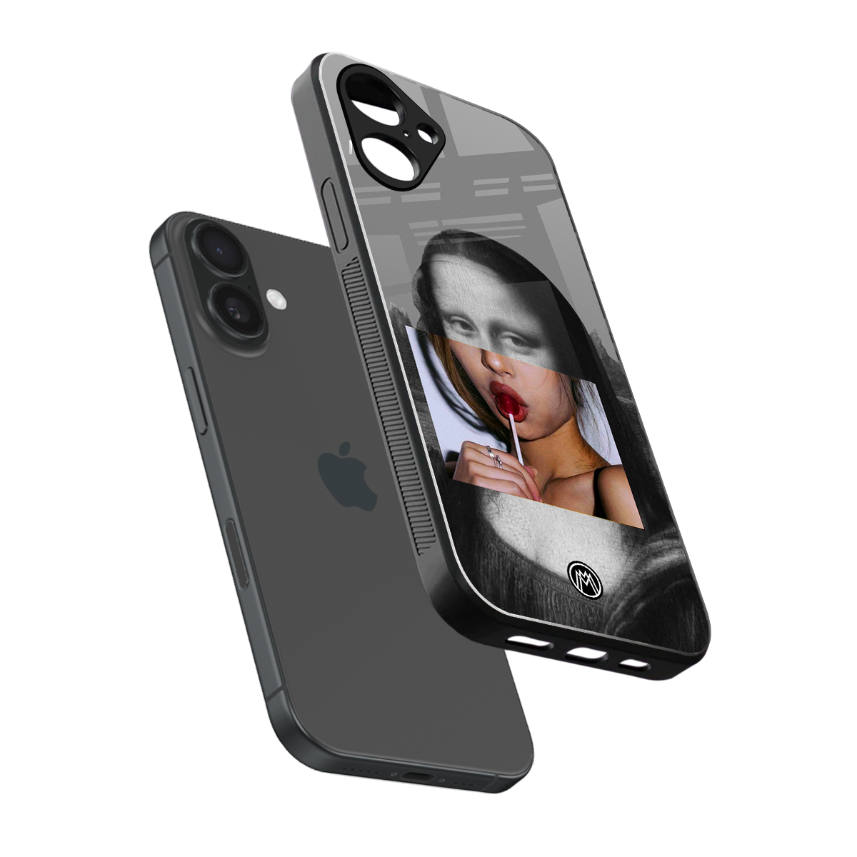 la mona lisa back phone cover | glass case for iphone 16