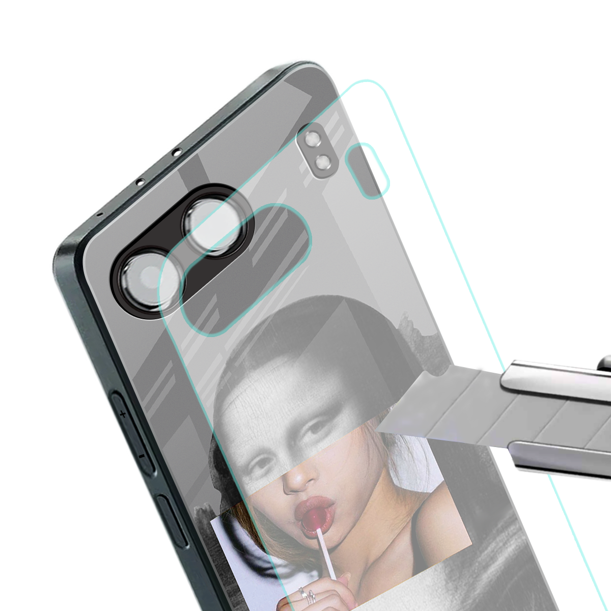 la mona lisa back phone cover | glass case for oneplus nord 4