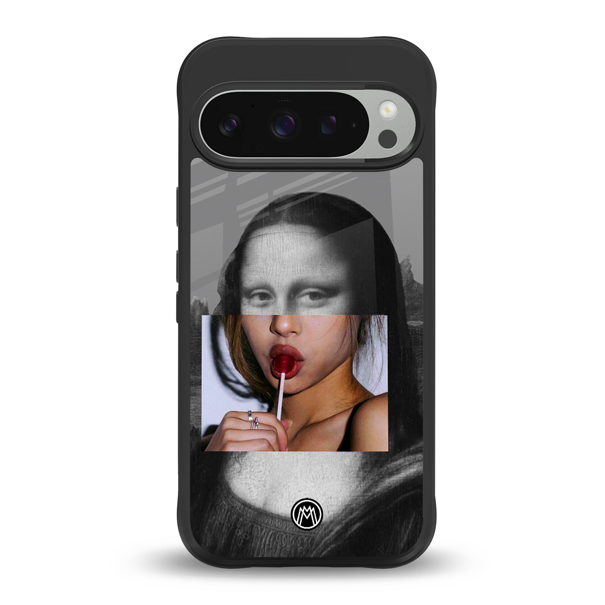 la mona lisa back phone cover | glass case for google pixel 9 pro xl