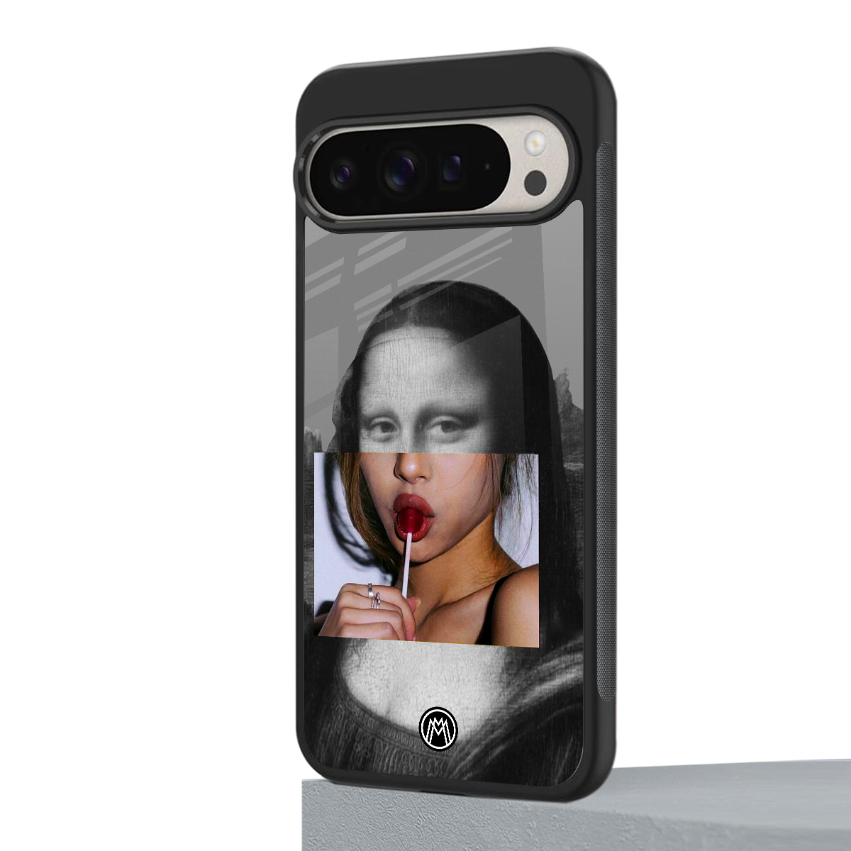 la mona lisa back phone cover | glass case for google pixel 9 pro xl