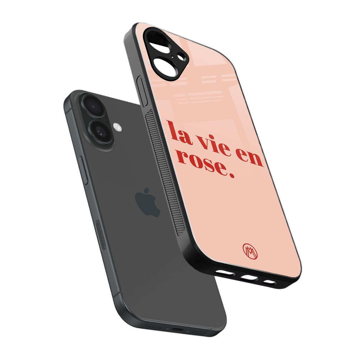 la vie en rose quote back phone cover | glass case for iphone 16