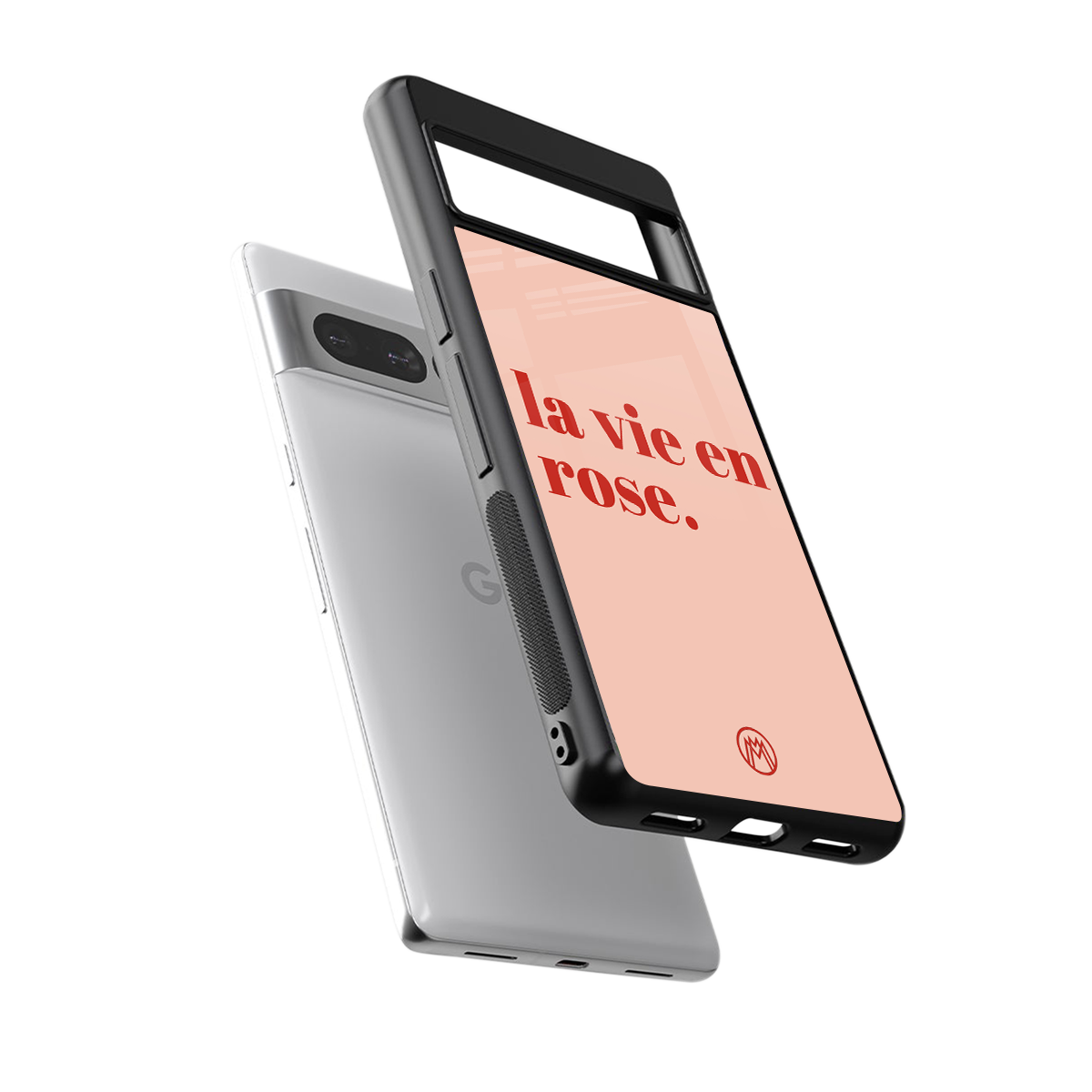 la vie en rose quote back phone cover | glass case for google pixel 7 pro