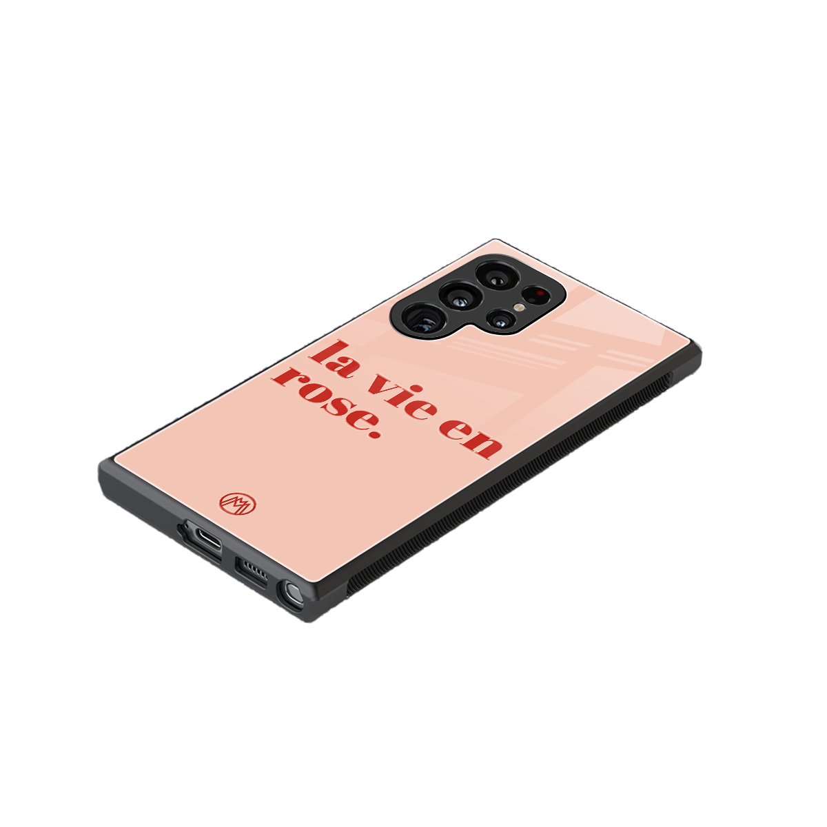 la vie en rose quote back phone cover | glass case for samsung galaxy s24 ultra