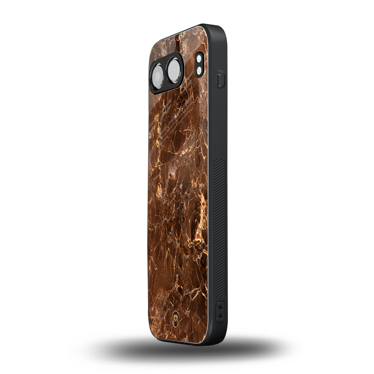 lavish brown marble back phone cover | glass case for oneplus nord 4