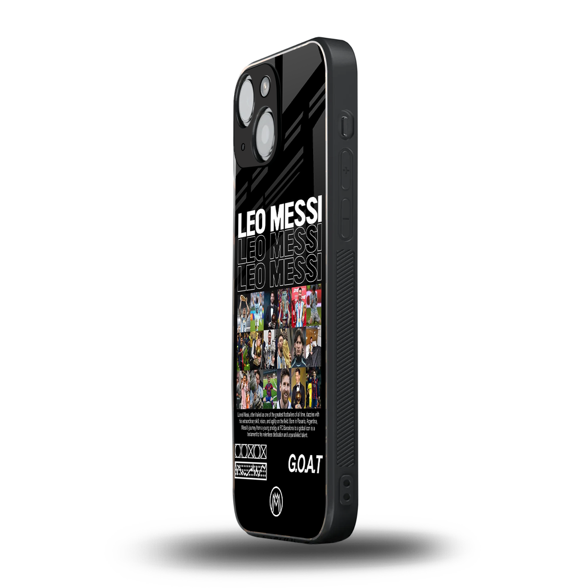 leo messi back phone cover | glass case for iphone 13 mini