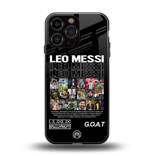 leo messi back phone cover | glass case for iphone 14 pro max