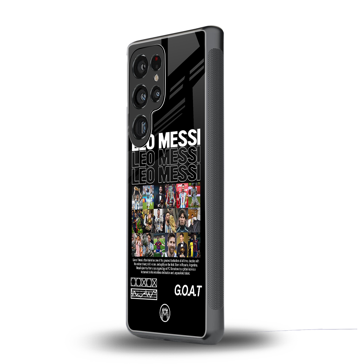 leo messi back phone cover | glass case for samsung galaxy s25 ultra