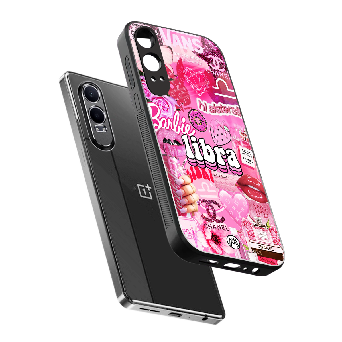 libra aesthetic collage back phone cover | glass case for oneplus nord ce 4 lite