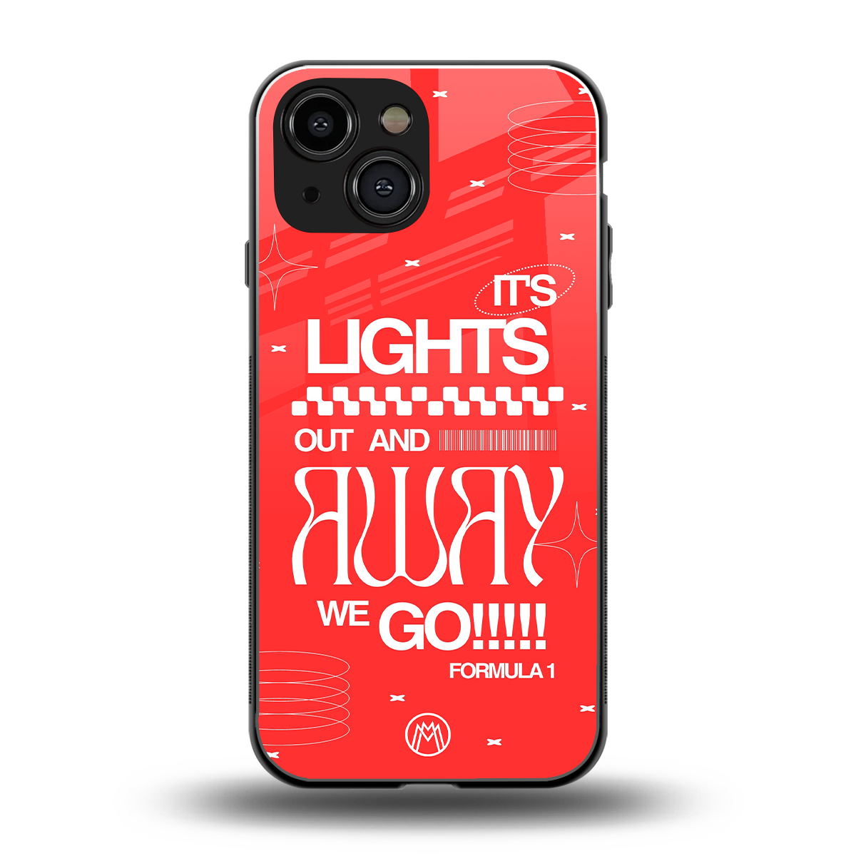 lights out back phone cover | glass case for iphone 13 mini