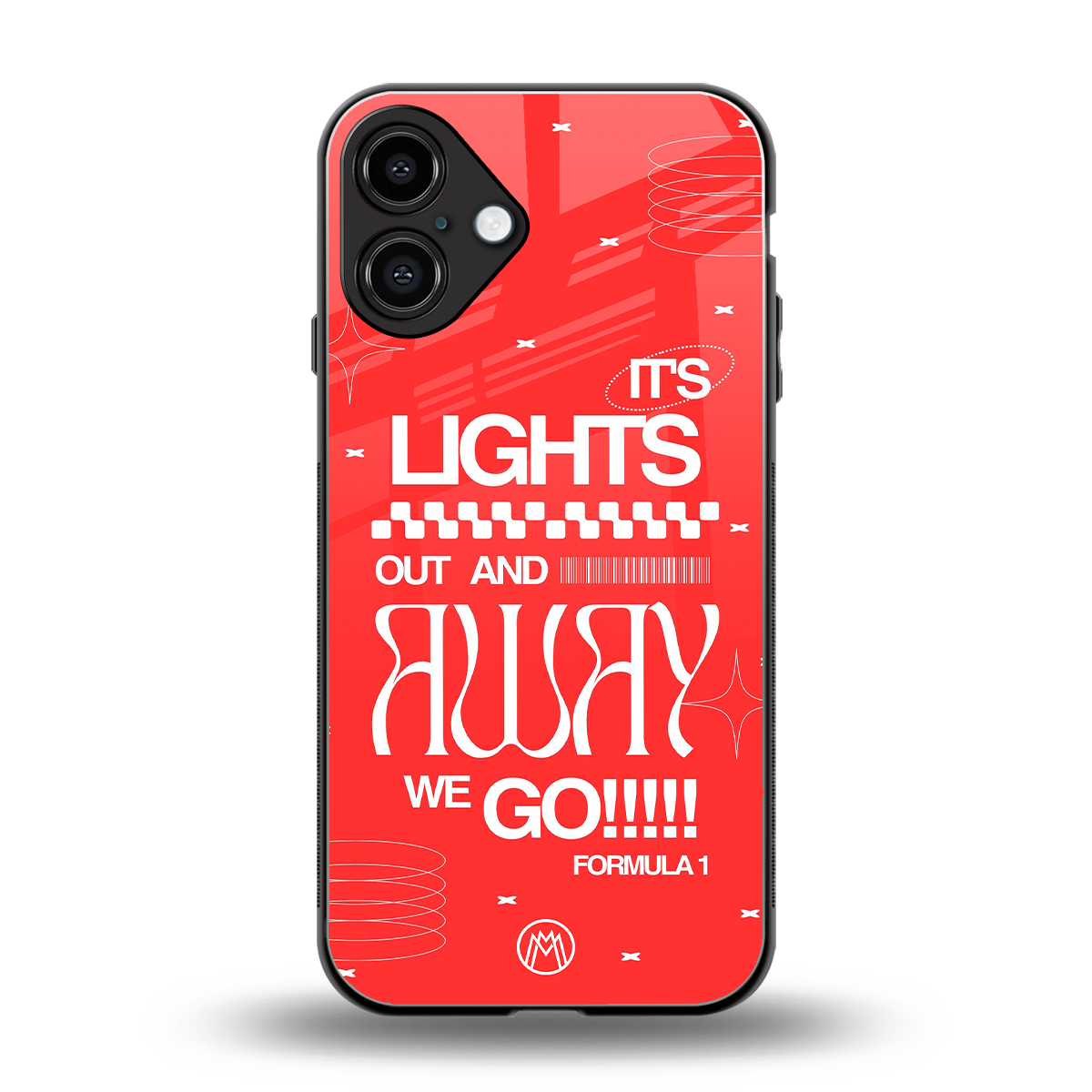 lights out back phone cover | glass case for iphone 16 plus