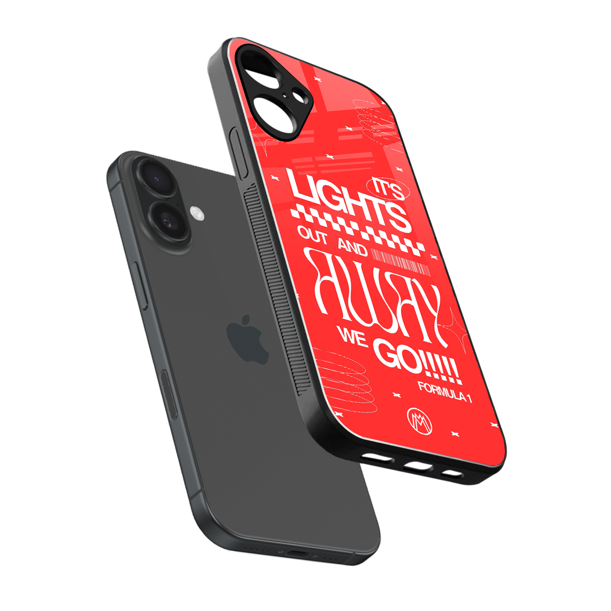 lights out back phone cover | glass case for iphone 16 plus