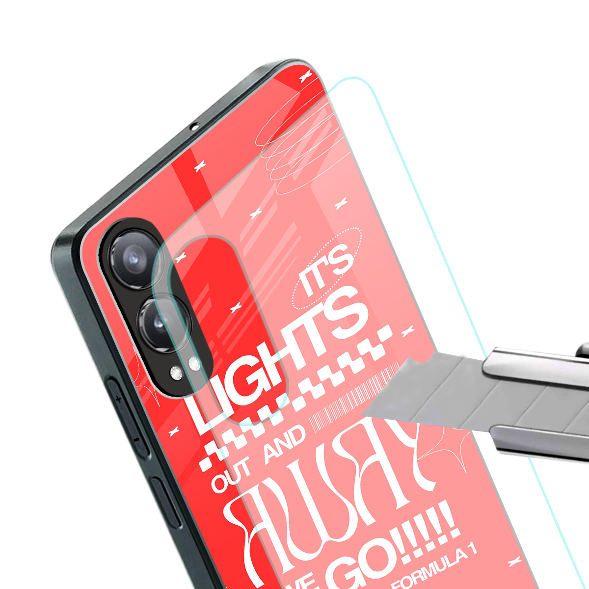 lights out back phone cover | glass case for oneplus nord ce 4 lite