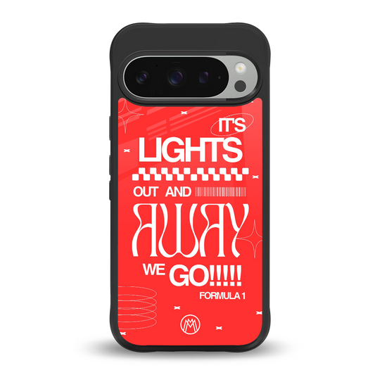 lights out back phone cover | glass case for google pixel 9 pro