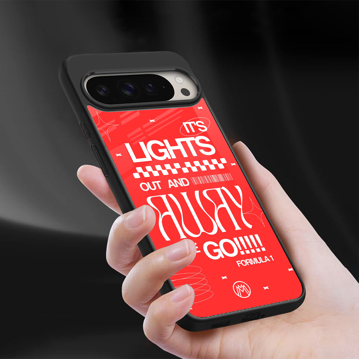 lights out back phone cover | glass case for google pixel 9 pro