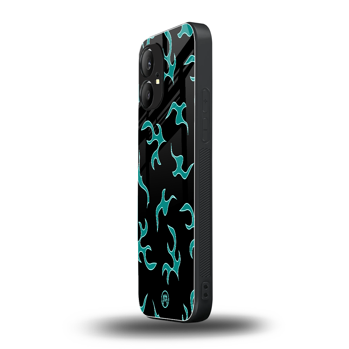 lil blue flames back phone cover | glass case for nothing phone 1