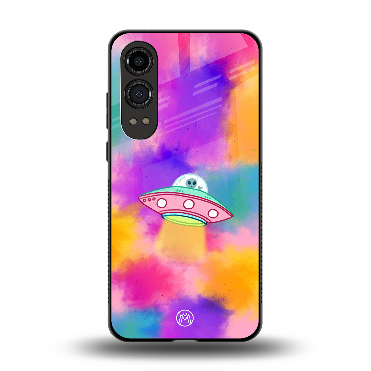 lil colourful alien back phone cover | glass case for oneplus nord ce 4 lite