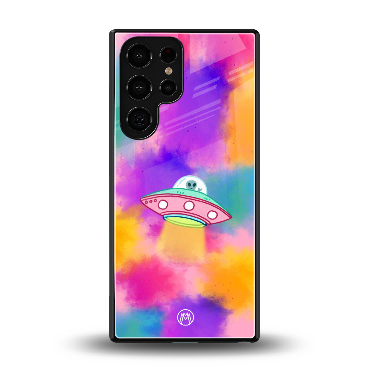 lil colourful alien back phone cover | glass case for samsung galaxy s25 ultra