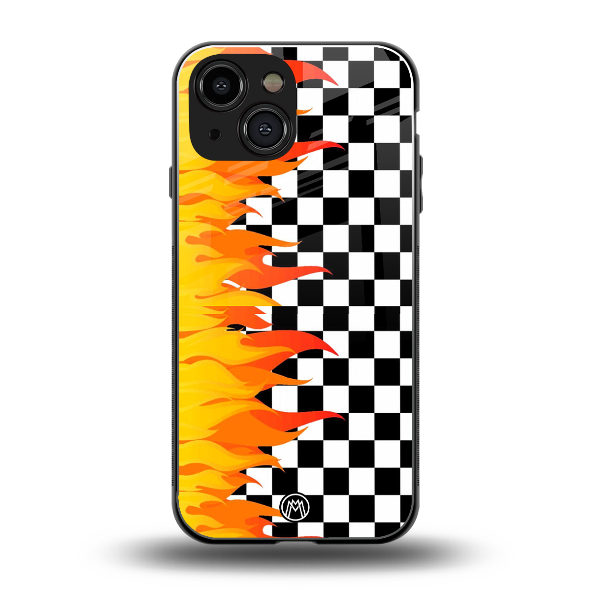 lil flames wild mode back phone cover | glass case for iphone 13 mini