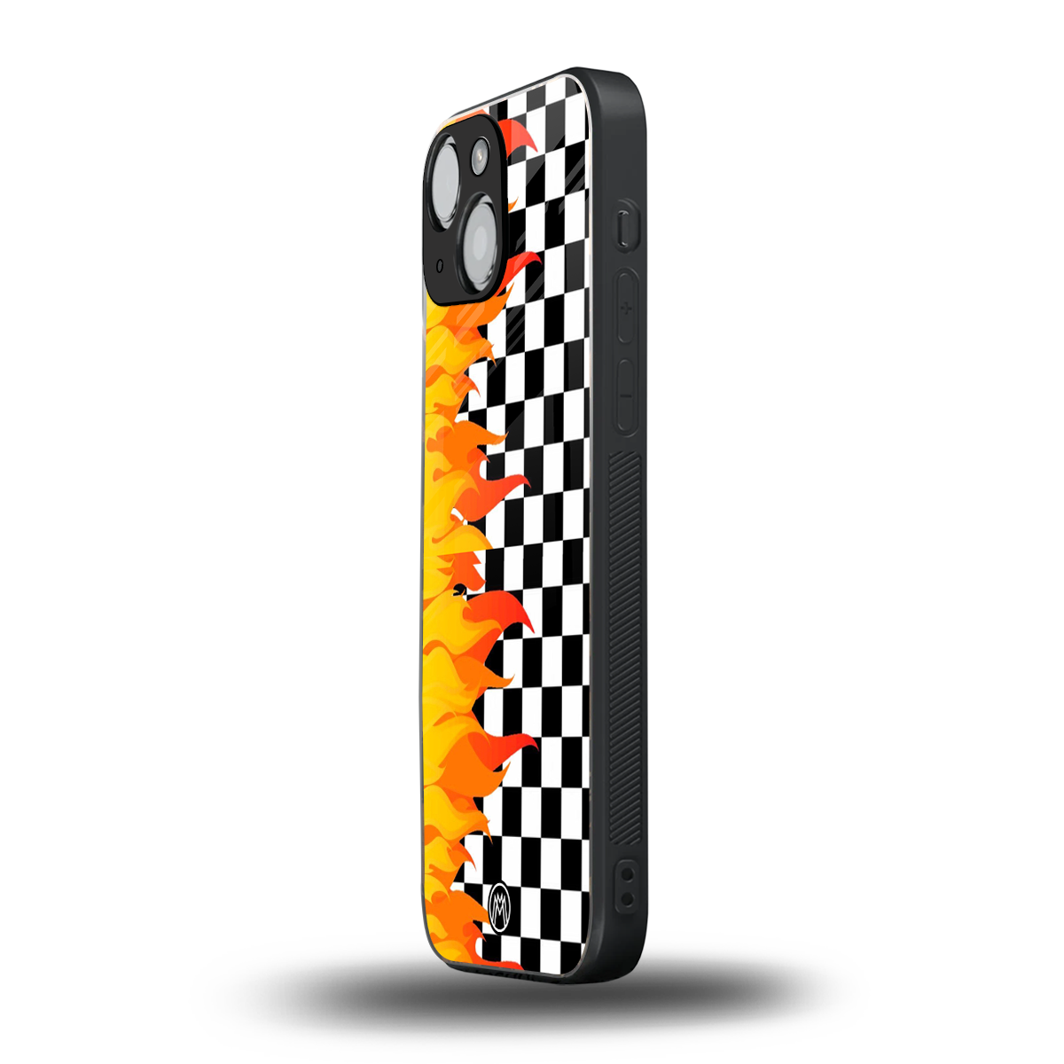 lil flames wild mode back phone cover | glass case for iphone 13 mini