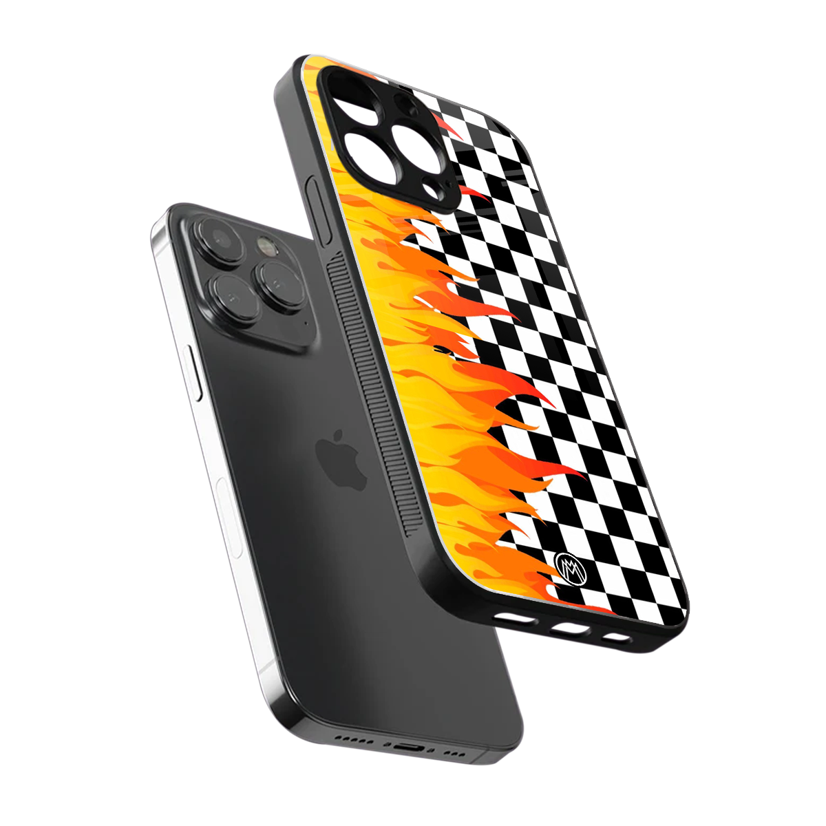 lil flames wild mode back phone cover | glass case for iphone 14 pro max