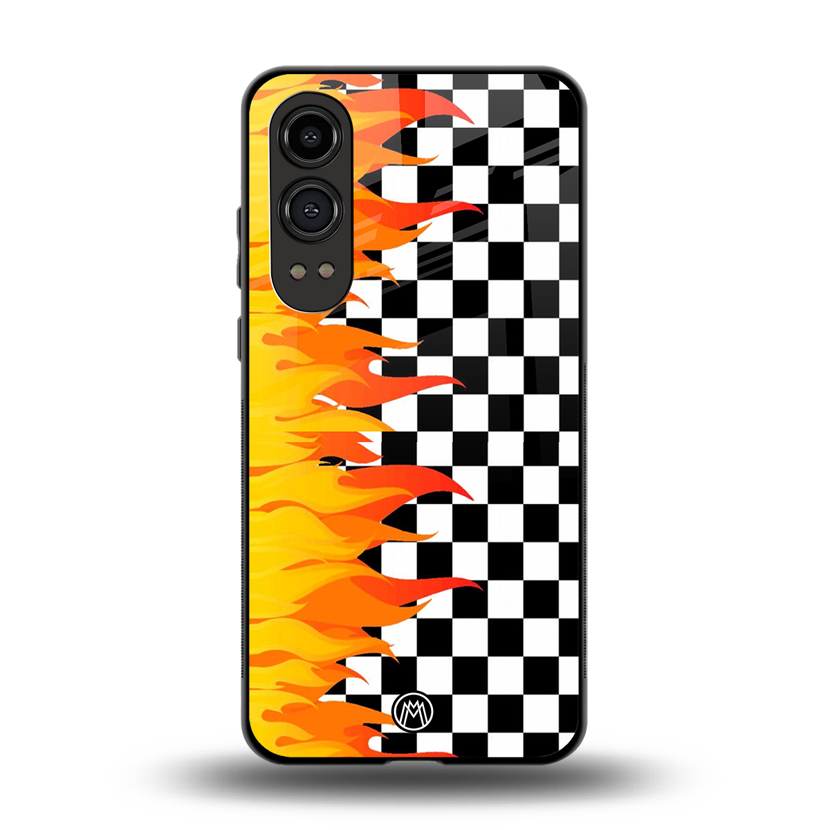 lil flames wild mode back phone cover | glass case for oneplus nord ce 4 lite