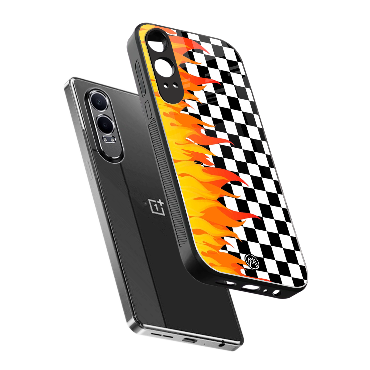 lil flames wild mode back phone cover | glass case for oneplus nord ce 4 lite